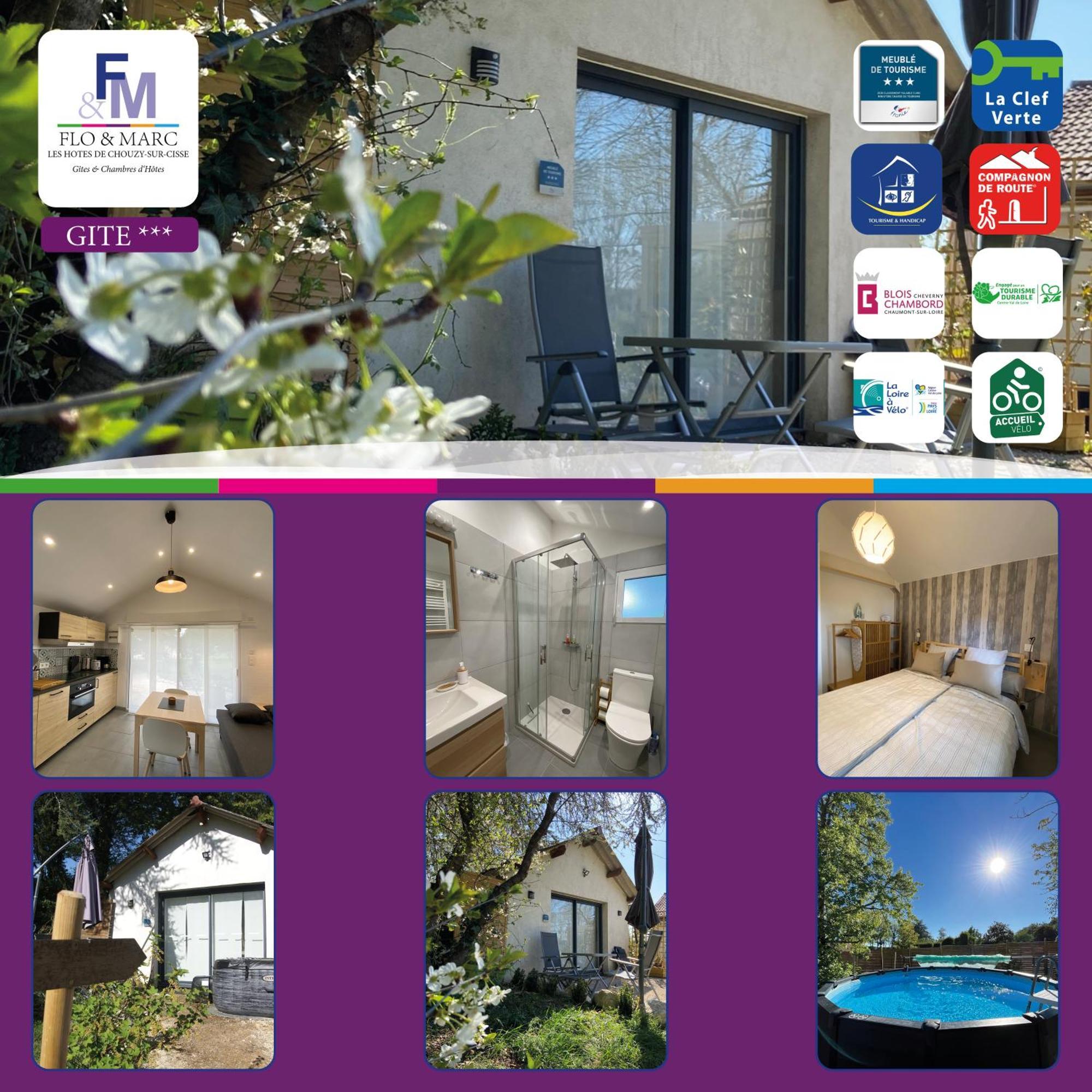 Cottage-Gite & Jacuzzi - Chez Flo & Marc Chouzy-sur-Cisse المظهر الخارجي الصورة